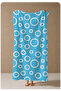 Light Blue White Ring Geometric Patterned 70X150 Beach Towel - Digital Printed Bath Towel - 4