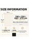 1/3 Regular Pleated Background Curtain Beige 100X250 cm (260/270 Length Options) Single Panel Soft Fabric Modern Decorative Living Room Curtain - 3