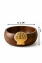 6-Piece Oyster Acacia Look Snack Bowl - Decorative Presentation Bowl 8.5 cm - 5
