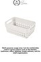 # Organizer 350 ml Plastic Organizer Basket Set of 3 Multi-Purpose Organizer Storage Box In-Cabinet Kitchen Bathroom Desktop Drawer Shelf Organizer Durable Compact Storage Basket - 4
