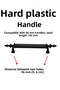 10 Pieces (Hard Plastic) Polais 96 mm Black Furniture Kitchen Drawer Cabinet Door Cupboard Handle Handle Handles - 4