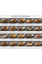 6 Pieces No:3 Steel Kayak Plates; 33X20 Cm. - 2