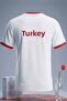 Turkey Moon Star Printed 100% Cotton Premium Fabric Ringer T-Shirt - 2