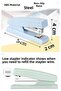 Light Green Stapler 24/6 1 Piece Fixpoint P-4529 Pastel Colors Large Stapler and Wire 15 - 5