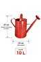 Galvanized Metal Watering Can Tin Color 10Lt - 2