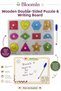 Wooden Double-Sided Bultak & Writing Board |   Pen Included |   Educational Montessori Baby Kids Toy