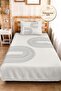 Geometric White Young Room Single Pique Set - Modern Black 160X220 cm Quilted Bedspread