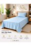 Ranforce Non-Elastic Sheet Set Double Size Raw Cotton Pillowcase Included 4 Corner Apara Stitched 220*240 cm
