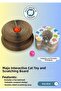 Accordion Cardboard Cat Toy, with Ball and Cat Grass Gift - 3