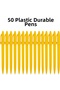 Plastic Ballpoint Pen 50 Pieces Ballpoint Pens Write in Blue Color Flip - 3