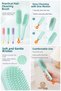 Self-Cleaning Smart Hair Comb - Anti-Static Scalp Massage Comb, Easy-Clean Detangling Flexible Silicone Toothed Hairbrush 723373 - 5