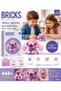 Mini Block Pink Rabbit Figure Building Set Decorative Puzzle Toy - 3