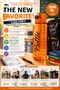 Orange 1 Liter Water Bottle Leak-Proof Locking Lid Bpa-Free School Sports Water Bottle 1000 ml with Strap