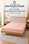 Riva Series Powder Double Elastic-Free Flat Sheet 160X200 / 180X200 cm - 3