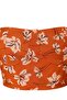 Floral Pattern Woven Square Neck Crop Beach Blouse Tbess26Bz00020 - 5