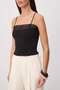 Siyah Dantel Detaylı Askılı Triko Bluz TWOSS26BZ00898 - 3
