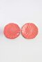 Set of 2 Flower Shaped Ceramic Cake Plates Pink Tphss26Tbk00030 - 3