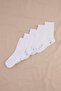 White Boy's 5-Piece Striped Detailed Socks Tkdss26Co00025 - 2