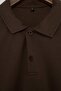 Brown Regular Cut Textured Polo Collar T-Shirt Tmnss26Po00047 - 5