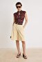 Multicolor Polka Dot Fitted Keyhole Neckline Stretchy Knitted Blouse Twoss26Bz00849 - 2