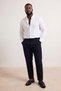 Big Size Navy Blue Regular Fit Waist Half Elasticized Flexible Fabric Pants Tmnss26Ar00007 - 5
