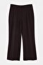 Kahverengi Özel Koleksiyon Dökümlü Wide Leg/Geniş Paça Büyük Beden Kumaş Pantolon TBBSS26AR00062 - 5