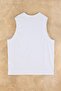 Beyaz Baskılı Kolsuz Relaxed Fit Büyük Beden T-shirt TBBSS26BF00034 - 7