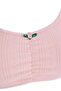 Sarı-Pembe 2'li %100 Pamuklu Pointel Kapsız Bralette Örme Sütyen THMAW27SU00001 - 13