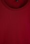 Burgundy 100% Cotton Girls' Plain/Basic Crew Neck Knitted School T-Shirt Tkdaw27Ts00009 - 6