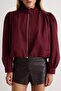Bordo Regular Kalıp Balon Kollu İnce Ceket Mont TWOAW27MO00086 - 5
