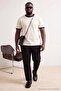 Big Size Black Regular Fit Half Elastic Waist Flexible Fabric Pants Tmnss26Ar00007 - 3