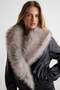 Black Oversize Faux Fur Detailed Bomber Jacket Coat Twoaw27Mo00058 - 3