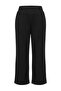 Siyah Wide Leg/İspanyol Paça Yüksek Bel İnterlok Esnek Örme Pantolon TBBAW27AR00015 - 4