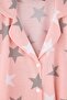 Pink 100% Cotton Star Knitted Pajamas Set Thmaw27Pt00141 - 4