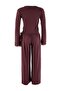 Plum Lace Detailed Double Breasted Viscose Knitted Pajama Set Thmaw27Pt00065 - 9