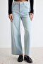Açık Mavi Orta Esnek Normal Bel Culotte Jeans TWOAW27JE00043 - 3