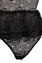 Black Peblum/Waist-Situated Lace Bustier Cupless Lingerie Set Thmaw27Cc00001 - 4
