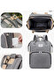 3-in-1 diaper backpack with foldable crib, waterproof design, large storage, stroller straps - 3