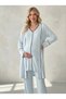 New Season Blue Maternity Summer Pajama Set with Full Buttons and Short Sleeves, 100% Cotton Pajama Set - 8