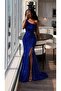 Trend Velvet Slit Dress Cobalt Blue 583150-2