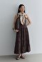 Layered Skirt Brown - 7