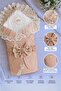 100% Cotton Lace Baby Swaddle Hospital Release Gift Mevlütlük Papatya - 2