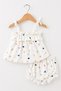 Baby Girl Sea Patterned Strappy Blouse Shorts Set Summer 2-Piece Set - 4