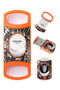 Orange Stainless Steel Pocket Cigar Cutter V- cut cigar Double Blades With Cigar Stand Gift Box - 5