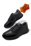 Men's Inner Outer Genuine Leather Ultra Comfortable Orthopedic Sole Lightweight m Transitional Black Casual Sports Shoes - 3