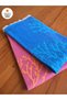 100% Cotton Natural Peshtemal |   Soft Textured |   Fast Drying |   Turkuz/Blue + Orange/Pink Peshtemal Coral Set