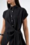 Busem Sleeveless Shirt with Collar and Tie Detail Blouse - 5