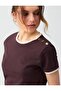 Acı Kahve 100% Cotton Crew Neck Knitted Blouse with Shoulder Detail - 5