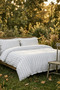Cotton Collection Single Striped Duvet Cover Set Rayuna - 3