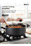 DELICI 8 Pcs Nonstick Cookware Set, 10X Tougher Coating, Quick Heat, Gas, Halogen & Ceramic Safe - 6